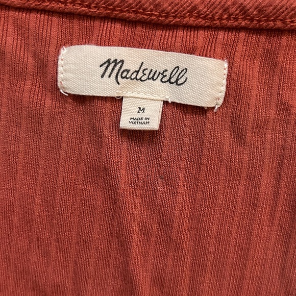 Madewell Button Front Tee Medium - Picture 3 of 5